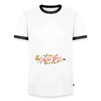 Speech therapist, speech therapist, speech therapist - Men's Ringer Shirt - white/black - Front - AI Model Female 172 light (172cm) & AI Model Male 178 dark (178cm)
