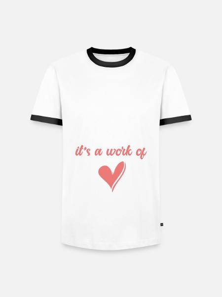 Sprachtherapeutin Sprachheilpädagogin Logopädin - Männer Kontrast-T-Shirt - Weiß/Schwarz