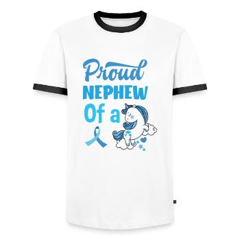 T1D Diabetes Typ 1 Diabetiker Geschenk - Männer Kontrast-T-Shirt - Weiß/Schwarz - Vorne - AI Model Female 172 light (172cm) & AI Model Male 178 dark (178cm)