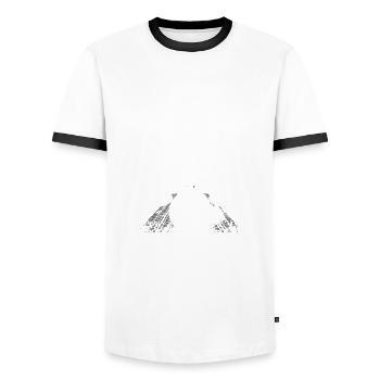 Funny Car Racing Car Racing Gift - Men's Ringer Shirt - white/black - Front - AI Model Female 172 light (172cm) & AI Model Male 178 dark (178cm)