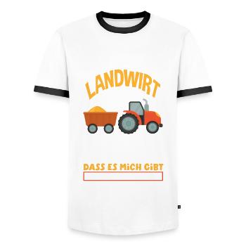 10. Geburtstag Traktor Nachwuchs Landwirt 10 Jahre - Männer Kontrast-T-Shirt - Weiß/Schwarz - Vorne - AI Model Female 172 light (172cm) & AI Model Male 178 dark (178cm)