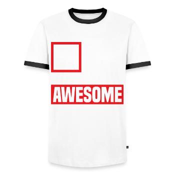 5. Geburtstag Kindergeburtstag - Männer Kontrast-T-Shirt - Weiß/Schwarz - Vorne - AI Model Female 172 light (172cm) & AI Model Male 178 dark (178cm)