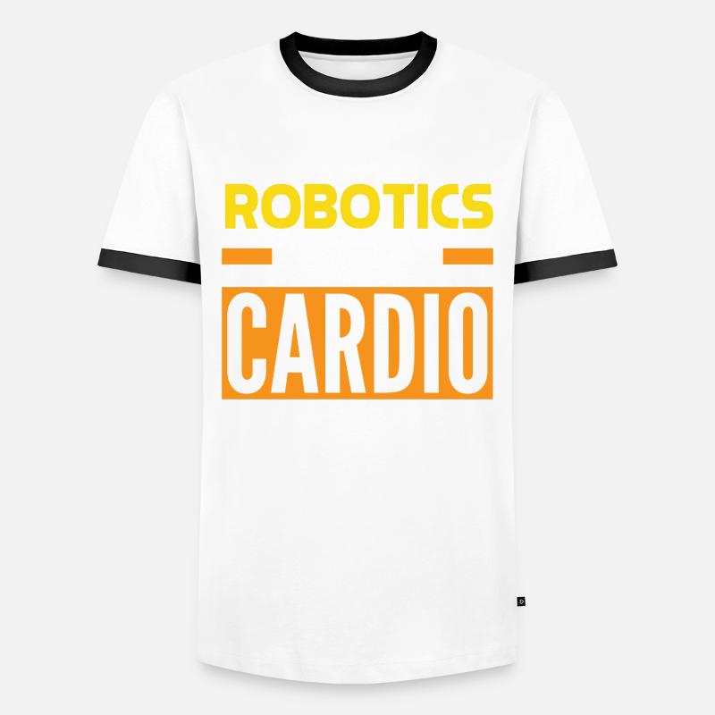 Robotics Robot Programmer - Men's Ringer Shirt - white/black