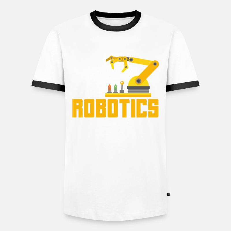 Robotics Robot Programmer - Men's Ringer Shirt - white/black