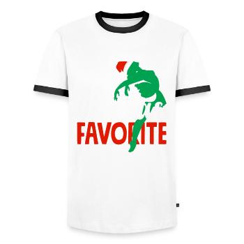 Süßes Ballerina Ballettänzerin Geschenk - Männer Kontrast-T-Shirt - Weiß/Schwarz - Vorne - AI Model Female 172 light (172cm) & AI Model Male 178 dark (178cm)