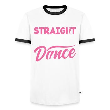 Süßes Ballerina Ballettänzerin Geschenk - Männer Kontrast-T-Shirt - Weiß/Schwarz - Vorne - AI Model Female 172 light (172cm) & AI Model Male 178 dark (178cm)