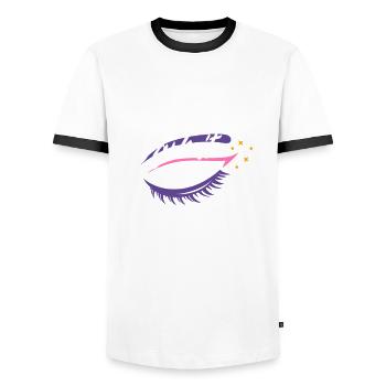 Hautpflege Kosmetikerin Kosmetik - Männer Kontrast-T-Shirt - Weiß/Schwarz - Vorne - AI Model Female 172 light (172cm) & AI Model Male 178 dark (178cm)