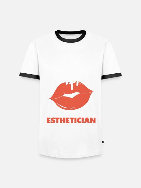 Hautpflege Kosmetikerin Kosmetik - Männer Kontrast-T-Shirt - Weiß/Schwarz