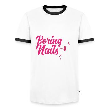 Hautpflege Kosmetikerin Kosmetik - Männer Kontrast-T-Shirt - Weiß/Schwarz - Vorne - AI Model Female 172 light (172cm) & AI Model Male 178 dark (178cm)