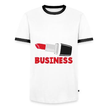 Hautpflege Kosmetikerin Kosmetik - Männer Kontrast-T-Shirt - Weiß/Schwarz - Vorne - AI Model Female 172 light (172cm) & AI Model Male 178 dark (178cm)