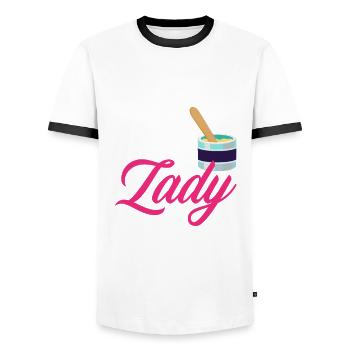 Hautpflege Kosmetikerin Kosmetik - Männer Kontrast-T-Shirt - Weiß/Schwarz - Vorne - AI Model Female 172 light (172cm) & AI Model Male 178 dark (178cm)
