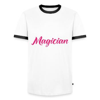 Hautpflege Kosmetikerin Kosmetik - Männer Kontrast-T-Shirt - Weiß/Schwarz - Vorne - AI Model Female 172 light (172cm) & AI Model Male 178 dark (178cm)
