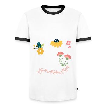 Doula Geschenk Doula Doulas - Männer Kontrast-T-Shirt - Weiß/Schwarz - Vorne - AI Model Female 172 light (172cm) & AI Model Male 178 dark (178cm)