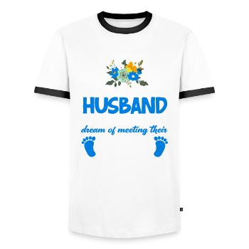 Doula Geschenk Doula Doulas - Männer Kontrast-T-Shirt - Weiß/Schwarz - Vorne - AI Model Female 172 light (172cm) & AI Model Male 178 dark (178cm)