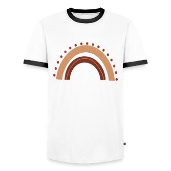 Doula Geschenk Doula Doulas - Männer Kontrast-T-Shirt - Weiß/Schwarz - Vorne - AI Model Female 172 light (172cm) & AI Model Male 178 dark (178cm)
