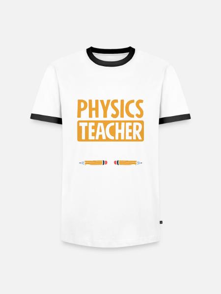 Funny Teacher Teacher Gift - Men's Ringer Shirt - white/black