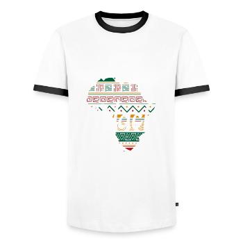 Lustiges Lehrer Lehrerinnen Geschenk - Männer Kontrast-T-Shirt - Weiß/Schwarz - Vorne - AI Model Female 172 light (172cm) & AI Model Male 178 dark (178cm)