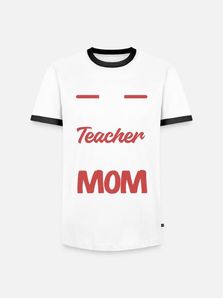 Funny Teacher Teacher Gift - Men's Ringer Shirt - white/black