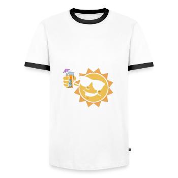 Lustiges Lehrer Lehrerinnen Geschenk - Männer Kontrast-T-Shirt - Weiß/Schwarz - Vorne - AI Model Female 172 light (172cm) & AI Model Male 178 dark (178cm)