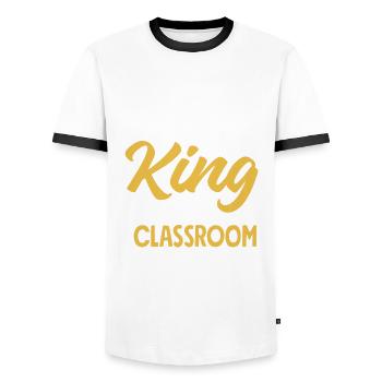 Lustiges Lehrer Lehrerinnen Geschenk - Männer Kontrast-T-Shirt - Weiß/Schwarz - Vorne - AI Model Female 172 light (172cm) & AI Model Male 178 dark (178cm)