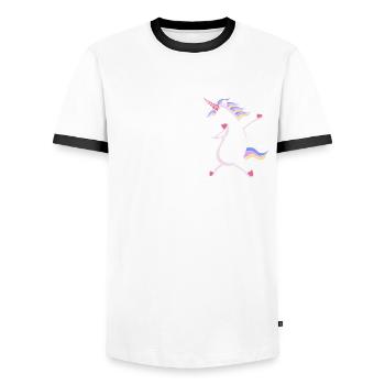 Funny Teacher Teacher Gift - Men's Ringer Shirt - white/black - Front - AI Model Female 172 light (172cm) & AI Model Male 178 dark (178cm)