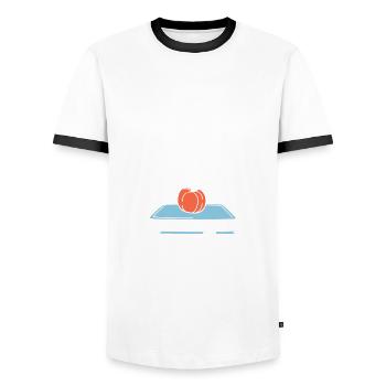 Funny Teacher Teacher Gift - Men's Ringer Shirt - white/black - Front - AI Model Female 172 light (172cm) & AI Model Male 178 dark (178cm)