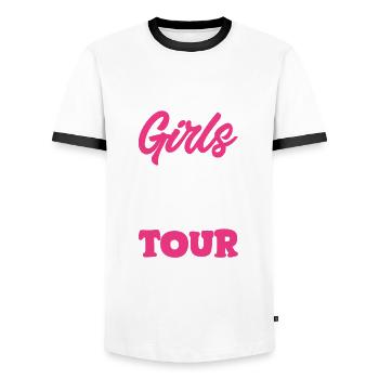 Mallorca Party Crew Mallorca Urlaub - Männer Kontrast-T-Shirt - Weiß/Schwarz - Vorne - AI Model Female 172 light (172cm) & AI Model Male 178 dark (178cm)