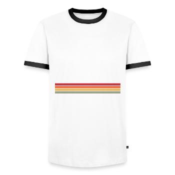 Funny Teacher Teacher Gift - Men's Ringer Shirt - white/black - Front - AI Model Female 172 light (172cm) & AI Model Male 178 dark (178cm)