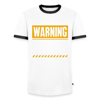 Funny Teacher Teacher Gift - Men's Ringer Shirt - white/black - Front - AI Model Female 172 light (172cm) & AI Model Male 178 dark (178cm)