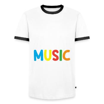Funny Teacher Teacher Gift - Men's Ringer Shirt - white/black - Front - AI Model Female 172 light (172cm) & AI Model Male 178 dark (178cm)