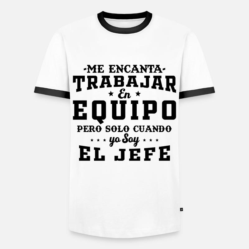 Teamwork Co-worker Gift - Men's Ringer Shirt - white/black