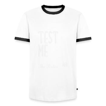 Lustiger Barkeeper Spruch Barkeeper Geschenk - Männer Kontrast-T-Shirt - Weiß/Schwarz - Vorne - AI Model Female 172 light (172cm) & AI Model Male 178 dark (178cm)
