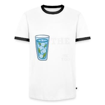 Lustiger Barkeeper Spruch Barkeeper Geschenk - Männer Kontrast-T-Shirt - Weiß/Schwarz - Vorne - AI Model Female 172 light (172cm) & AI Model Male 178 dark (178cm)