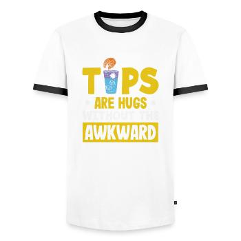 Lustiger Barkeeper Spruch Barkeeper Geschenk - Männer Kontrast-T-Shirt - Weiß/Schwarz - Vorne - AI Model Female 172 light (172cm) & AI Model Male 178 dark (178cm)