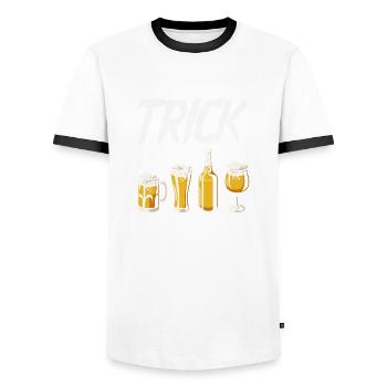 Lustiger Barkeeper Spruch Barkeeper Geschenk - Männer Kontrast-T-Shirt - Weiß/Schwarz - Vorne - AI Model Female 172 light (172cm) & AI Model Male 178 dark (178cm)