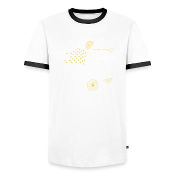 Lustiger Barkeeper Spruch Barkeeper Geschenk - Männer Kontrast-T-Shirt - Weiß/Schwarz - Vorne - AI Model Female 172 light (172cm) & AI Model Male 178 dark (178cm)