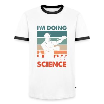Lustiger Barkeeper Spruch Barkeeper Geschenk - Männer Kontrast-T-Shirt - Weiß/Schwarz - Vorne - AI Model Female 172 light (172cm) & AI Model Male 178 dark (178cm)