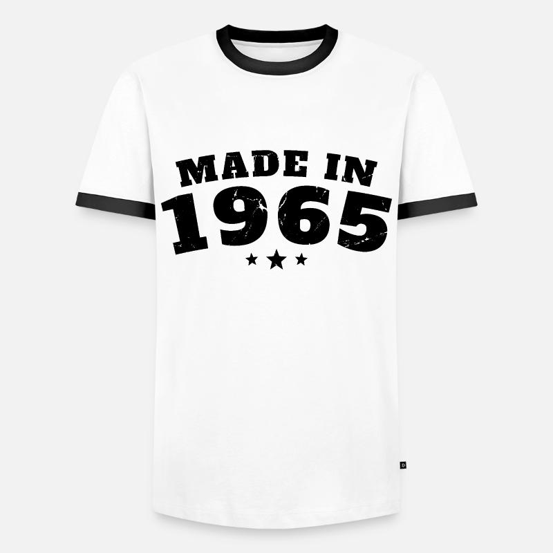 Made in 1965 - Men's Ringer Shirt - white/black