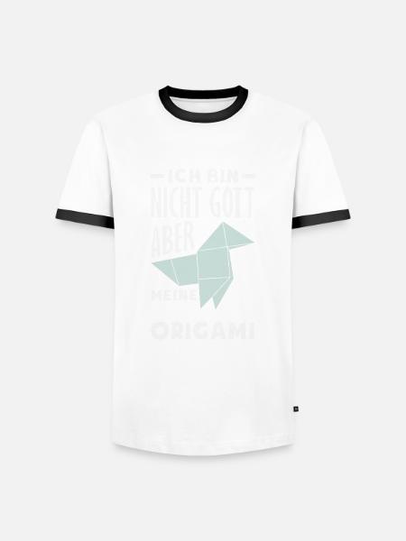 Origami Abilities Simply Divine - Men's Ringer Shirt - white/black