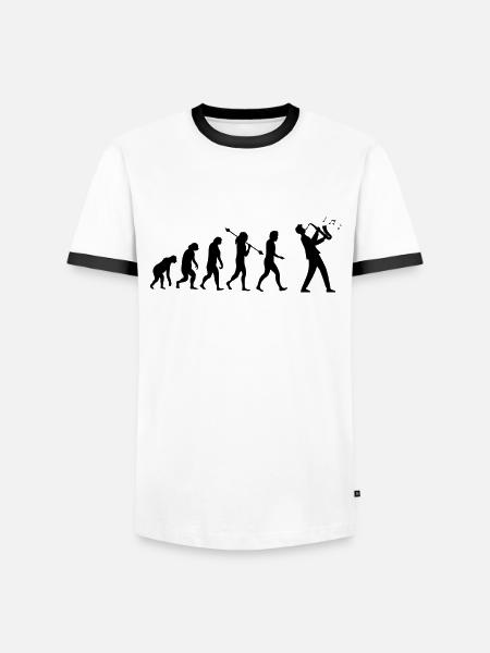 Saxophone Saxophone player Saxophonist - Men's Ringer Shirt - white/black