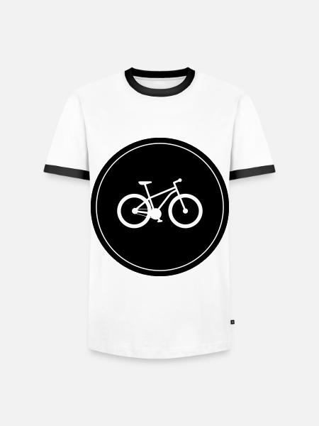 Bicycle Cycling - Men's Ringer Shirt - white/black