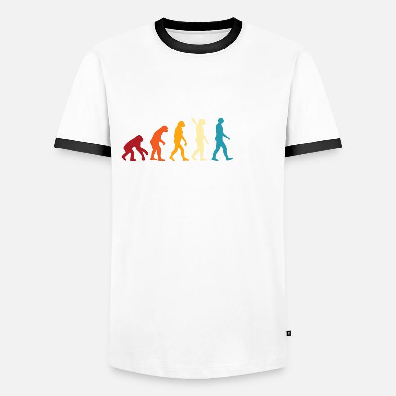 Xylophone Evolution - Men's Ringer Shirt - white/black
