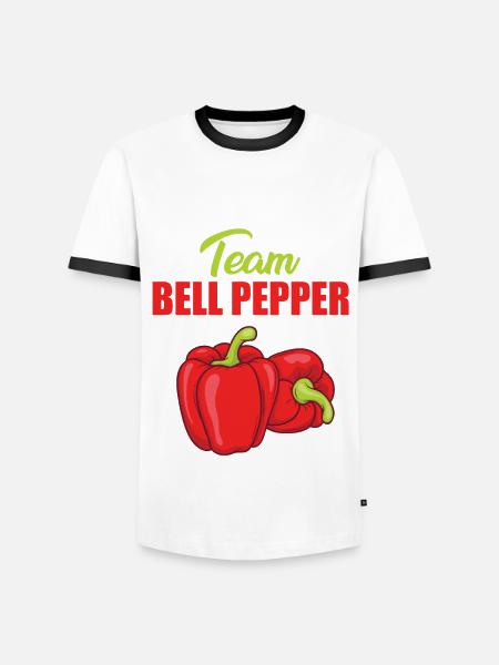 Team Paprika - Men's Ringer Shirt - white/black