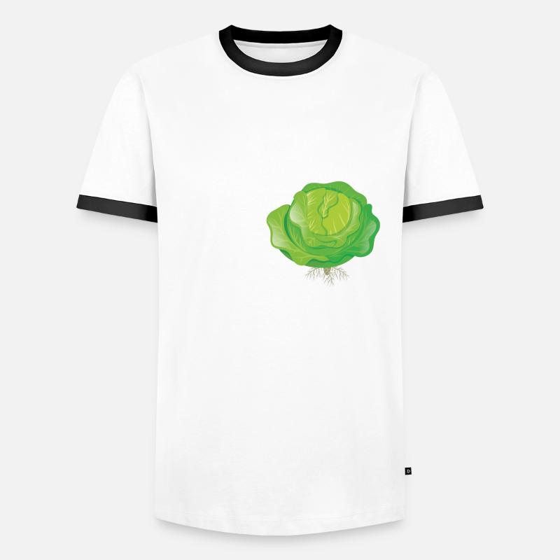 Dear Cabbage - Men's Ringer Shirt - white/black