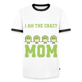 Cabbage Whisperer - Men's Ringer Shirt - white/black - Front - AI Model Female 172 light (172cm) & AI Model Male 178 dark (178cm)