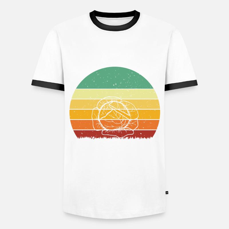 Cabbage - Men's Ringer Shirt - white/black