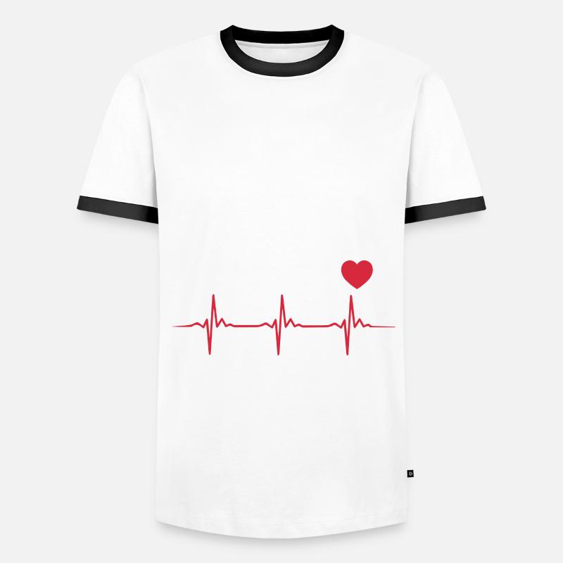Cpr instructors - Men's Ringer Shirt - white/black