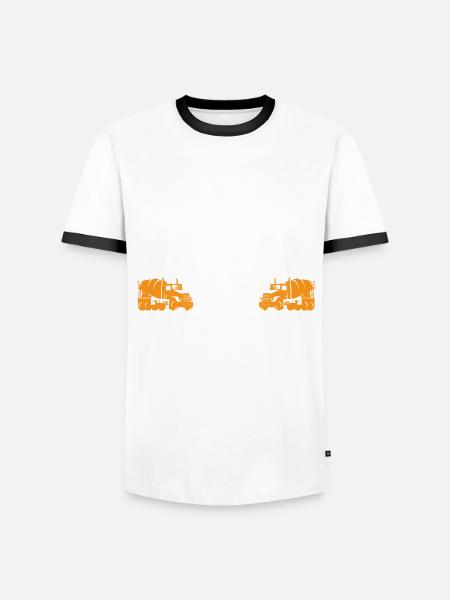 Funny Concrete Polisher Gift - Men's Ringer Shirt - white/black