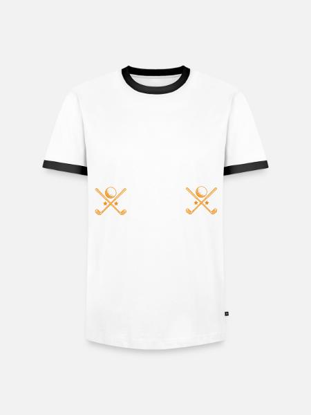 Miniature golf - Men's Ringer Shirt - white/black