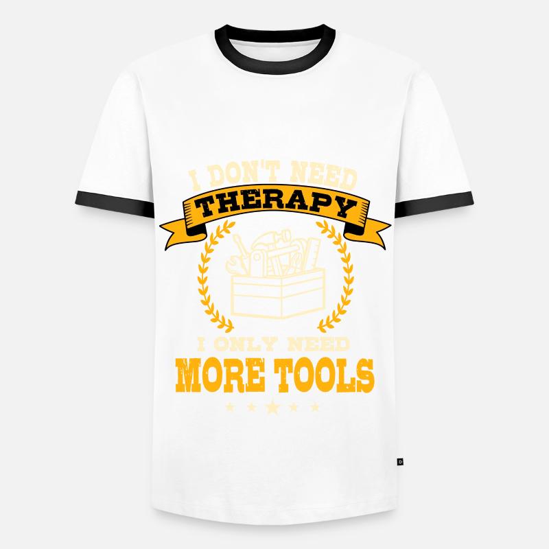 Tools - Men's Ringer Shirt - white/black